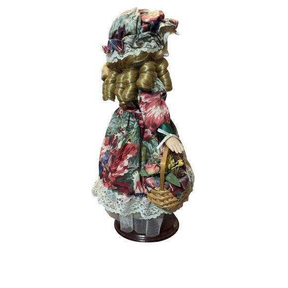 Soft Expressions Porcelain Bisque Doll Girl Curly Blonde Hair Blue Eyes 13” - Picture 6 of 10